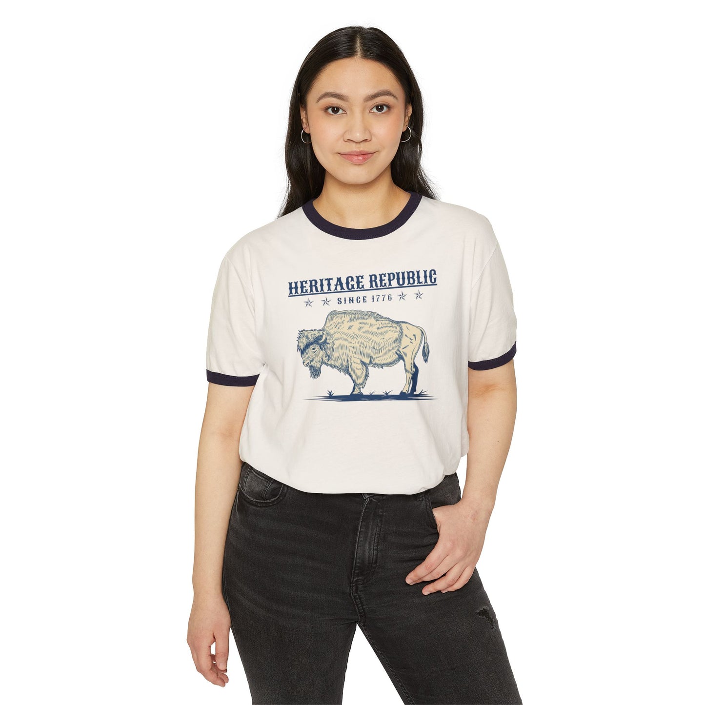 The Way of the Buffalo Cotton Ringer T-Shirt