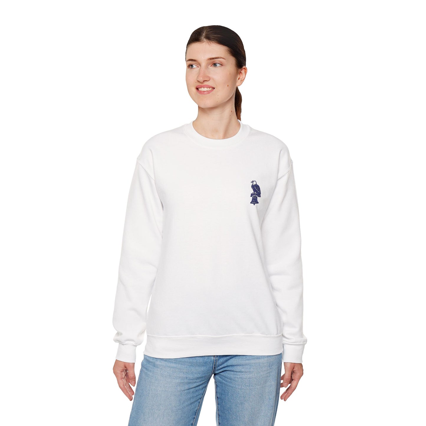 Eagle on Liberty Bell Embroidered Sweatshirt