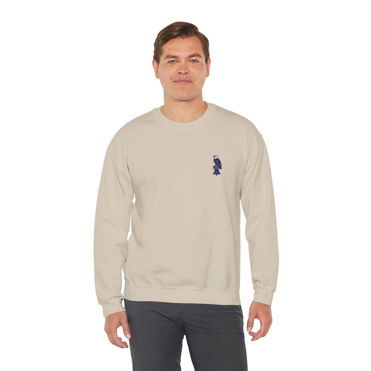 Eagle on Liberty Bell Embroidered Sweatshirt