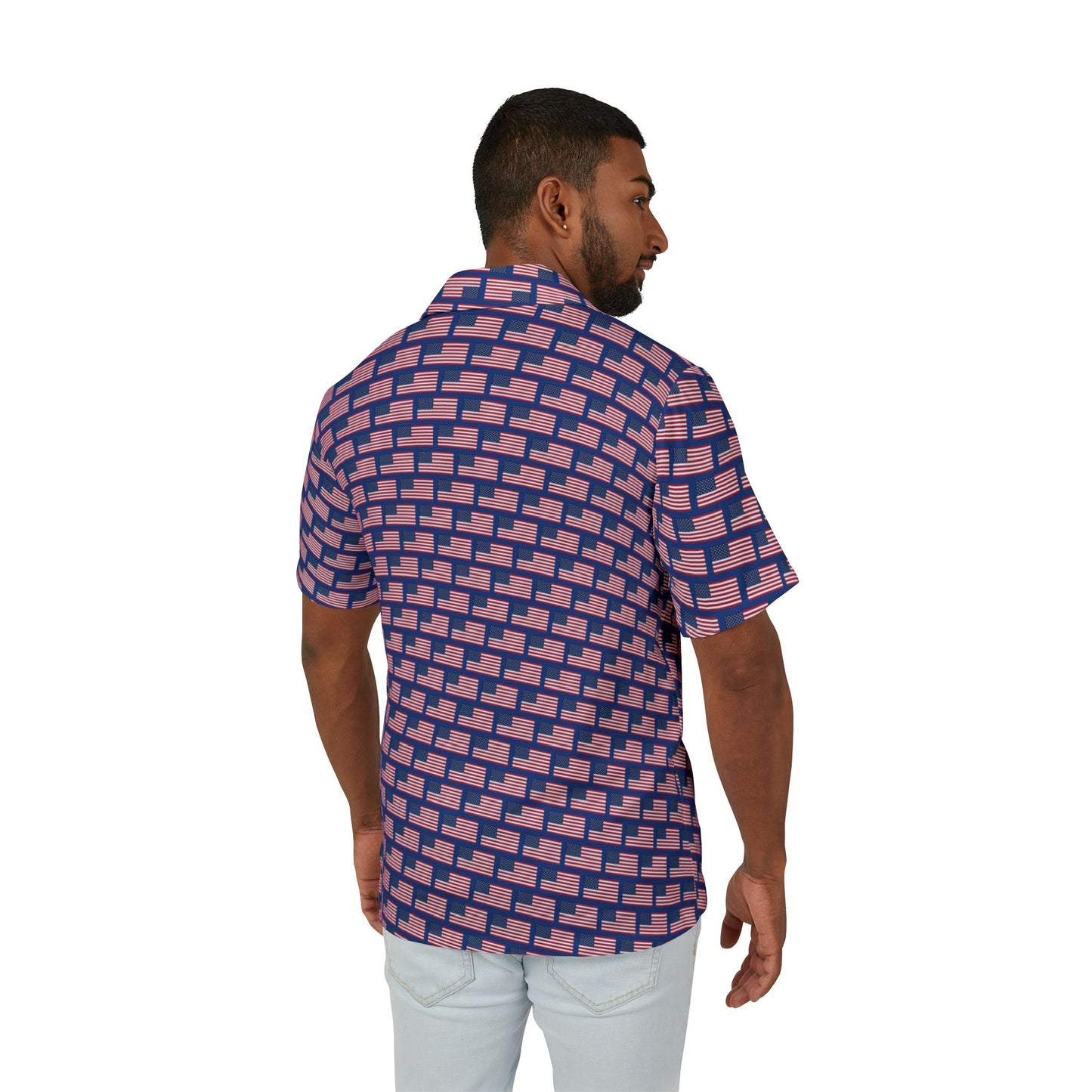 Men’s American Flag Camp Shirt