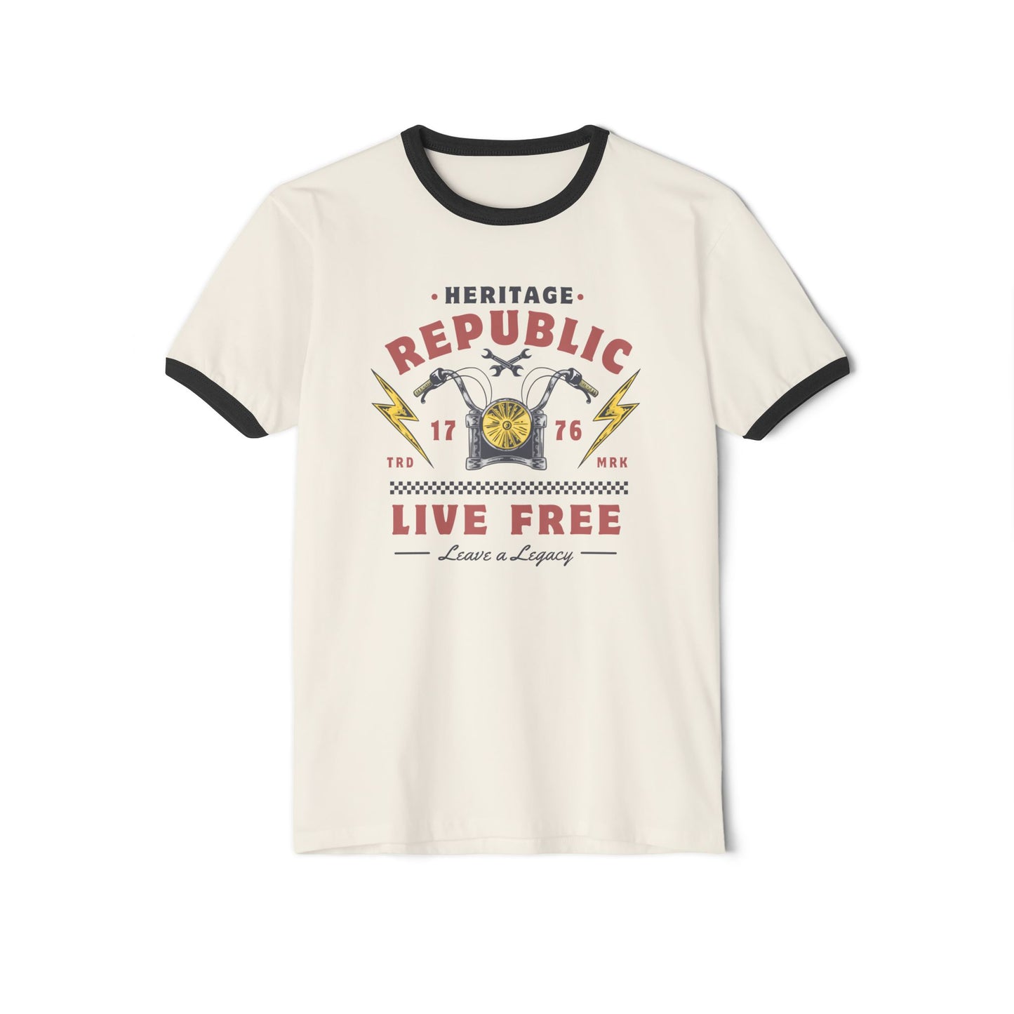 Heritage Republic Retro Moto Ringer Tee