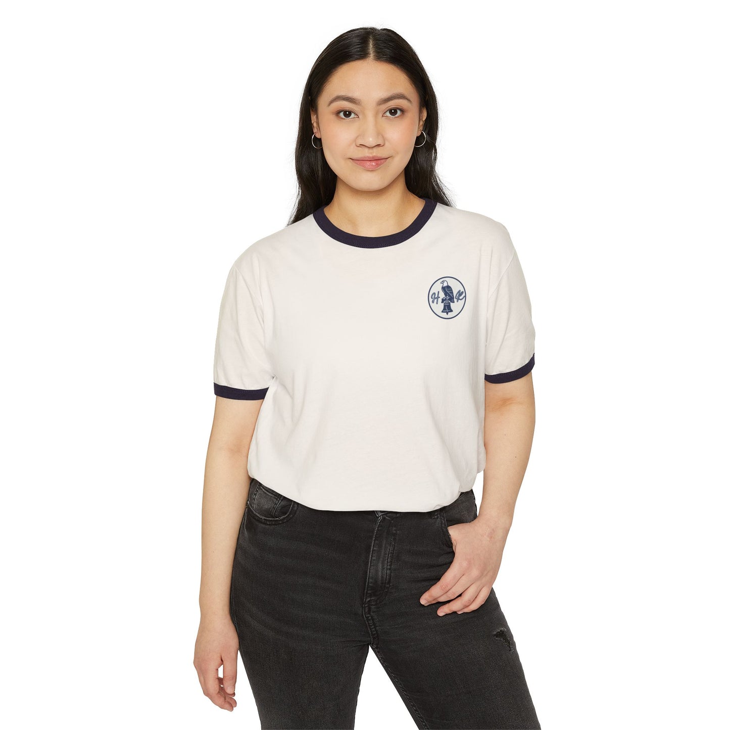 Heritage Republic Emblem Cotton Ringer T-Shirt