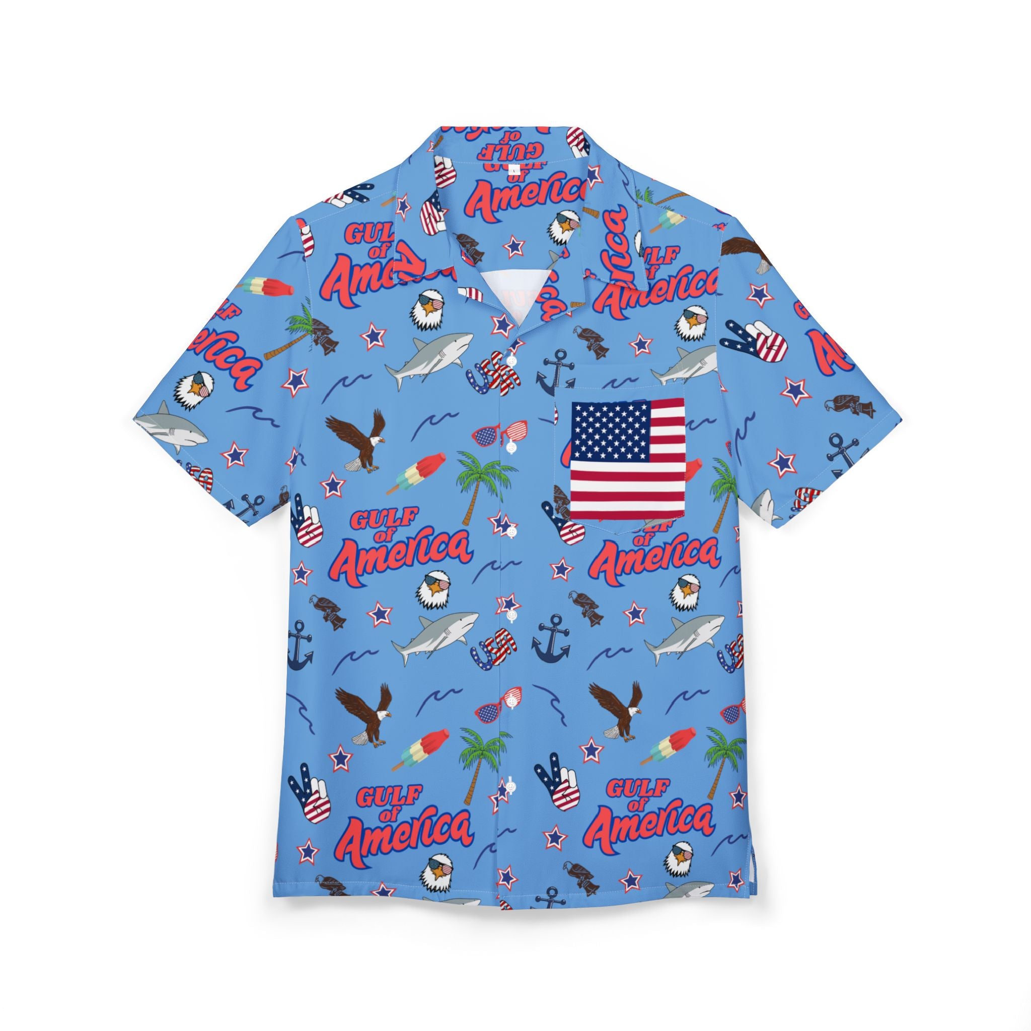 Gulf of America Hawaiian Button-Down Shirt