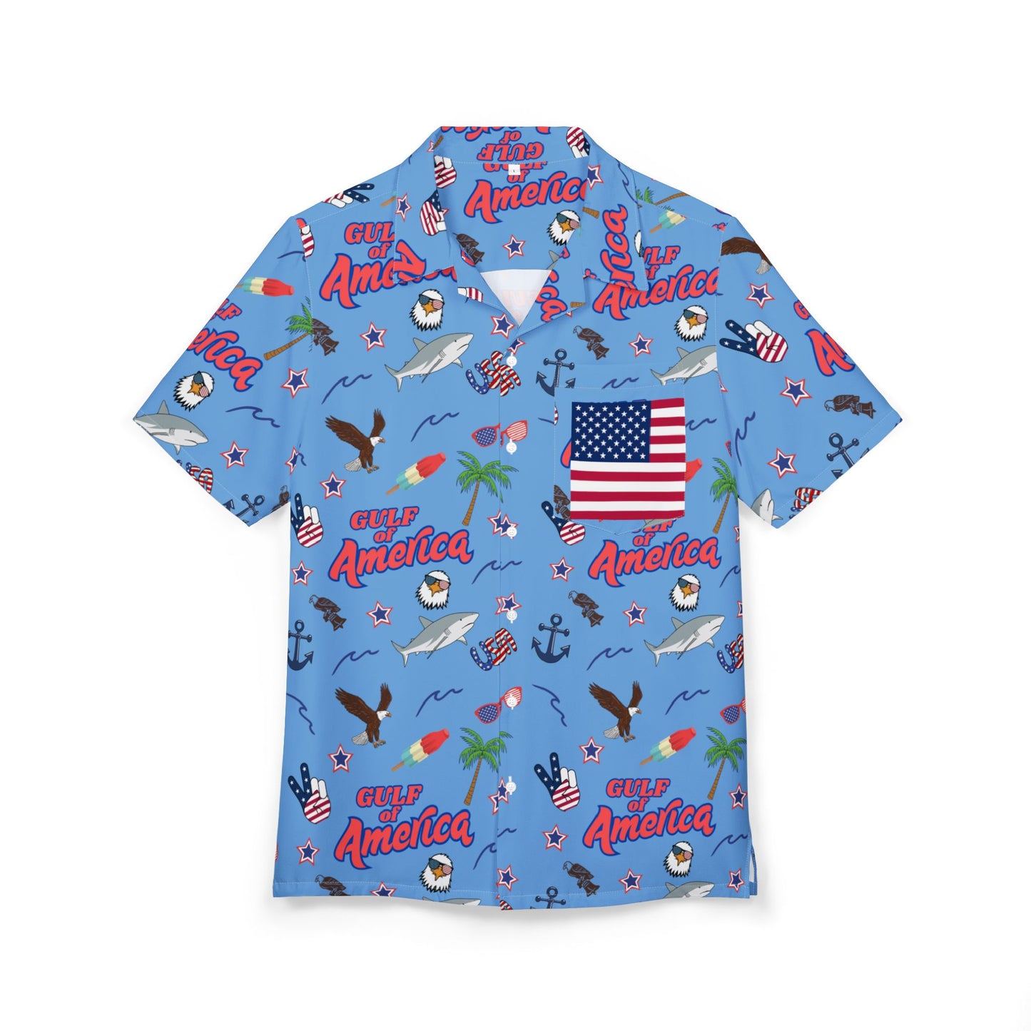 Gulf of America Hawaiian Button-Down Shirt