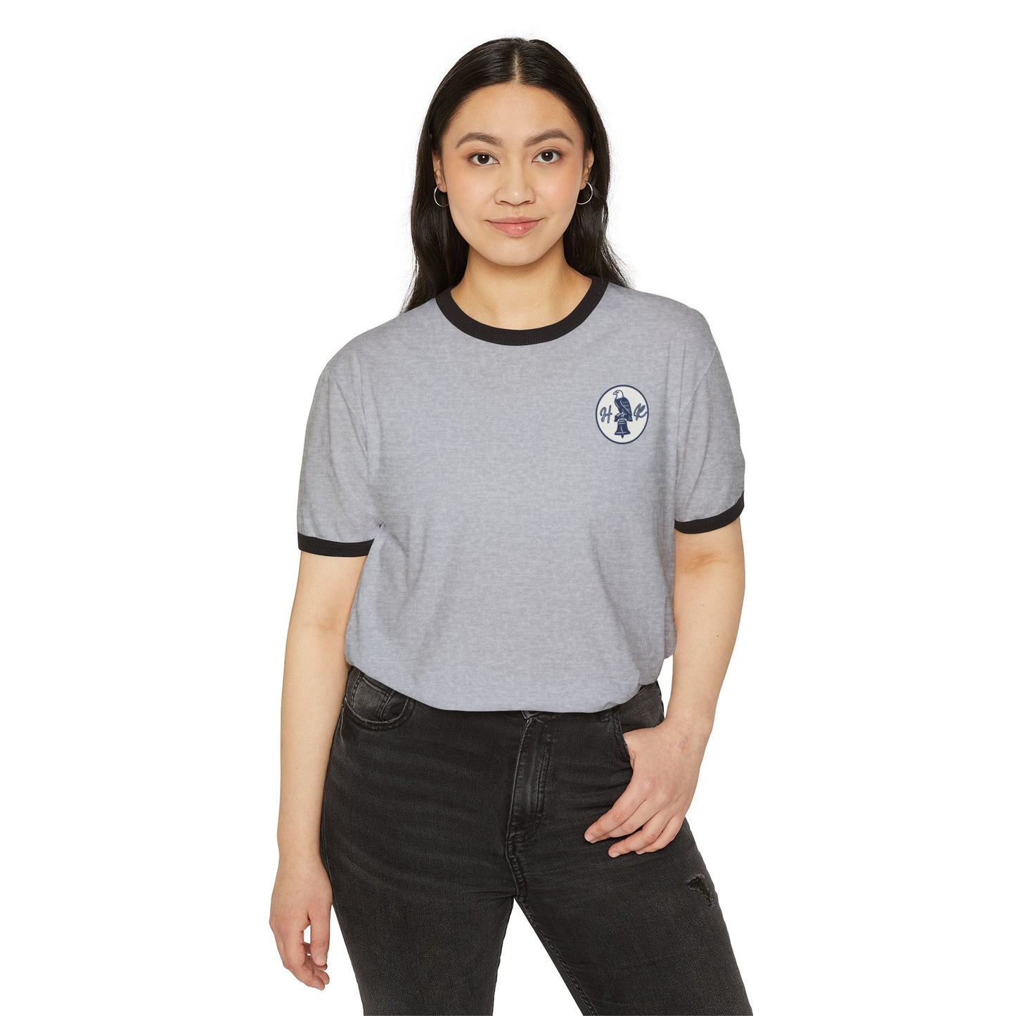 Heritage Republic Emblem Cotton Ringer T-Shirt