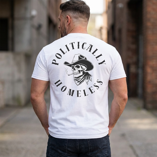 Politically Homeless Tee – Outlaw Edition | Project Liberty
