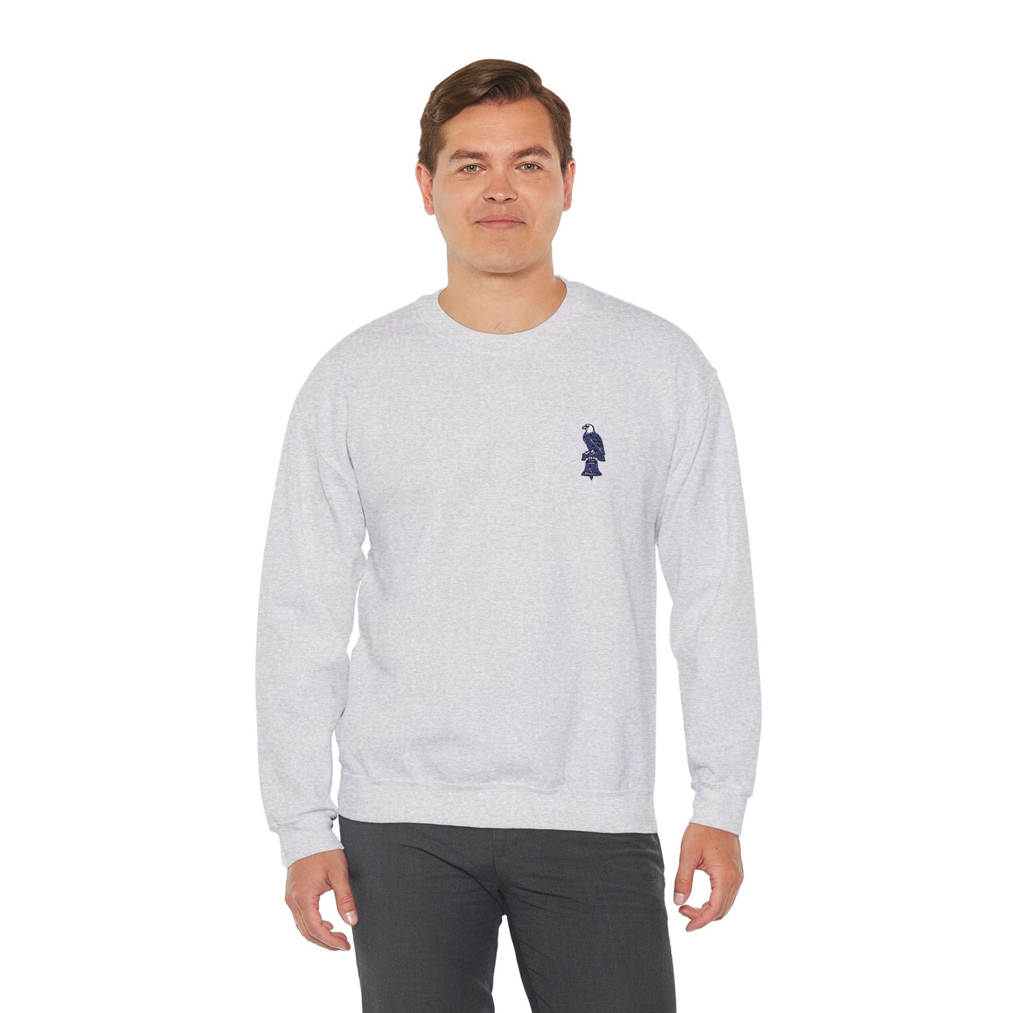 Eagle on Liberty Bell Embroidered Sweatshirt