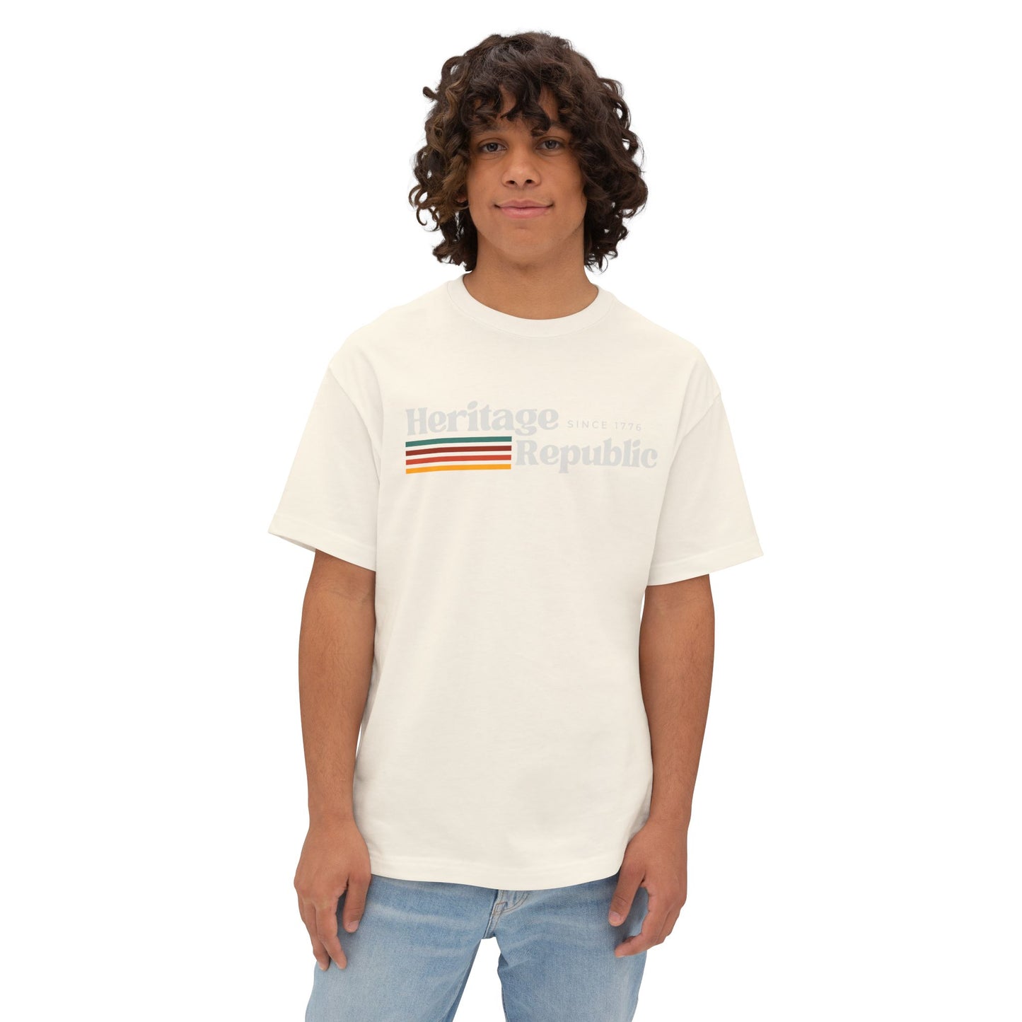 Retro Stripe Oversized Tee