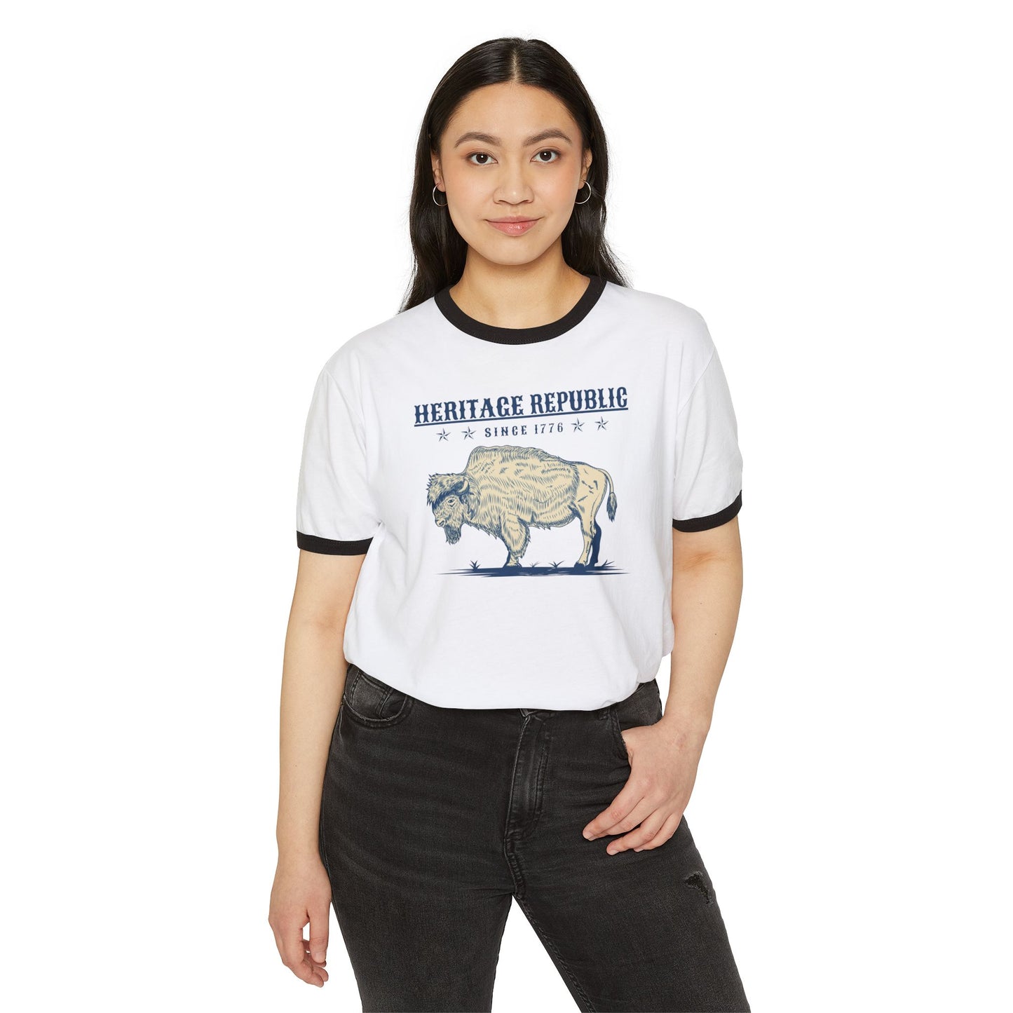 The Way of the Buffalo Cotton Ringer T-Shirt