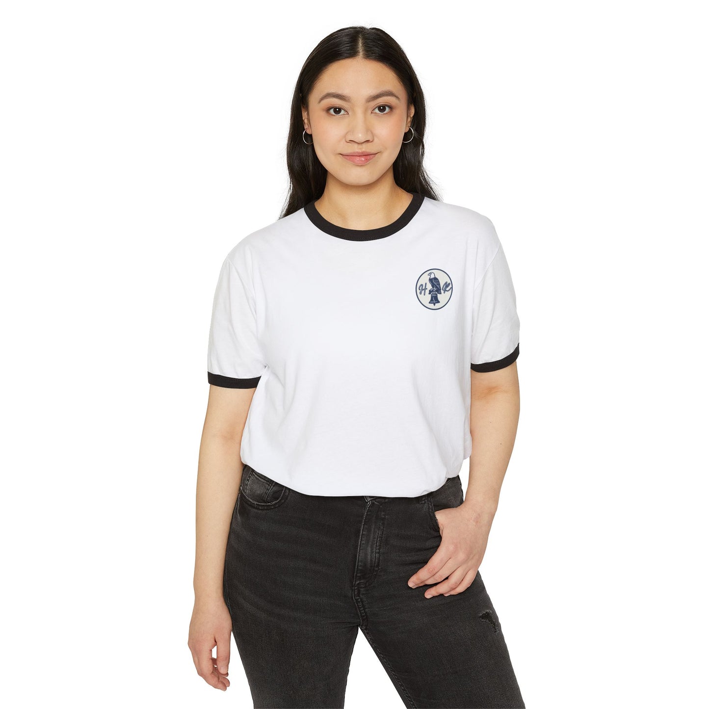 Heritage Republic Emblem Cotton Ringer T-Shirt