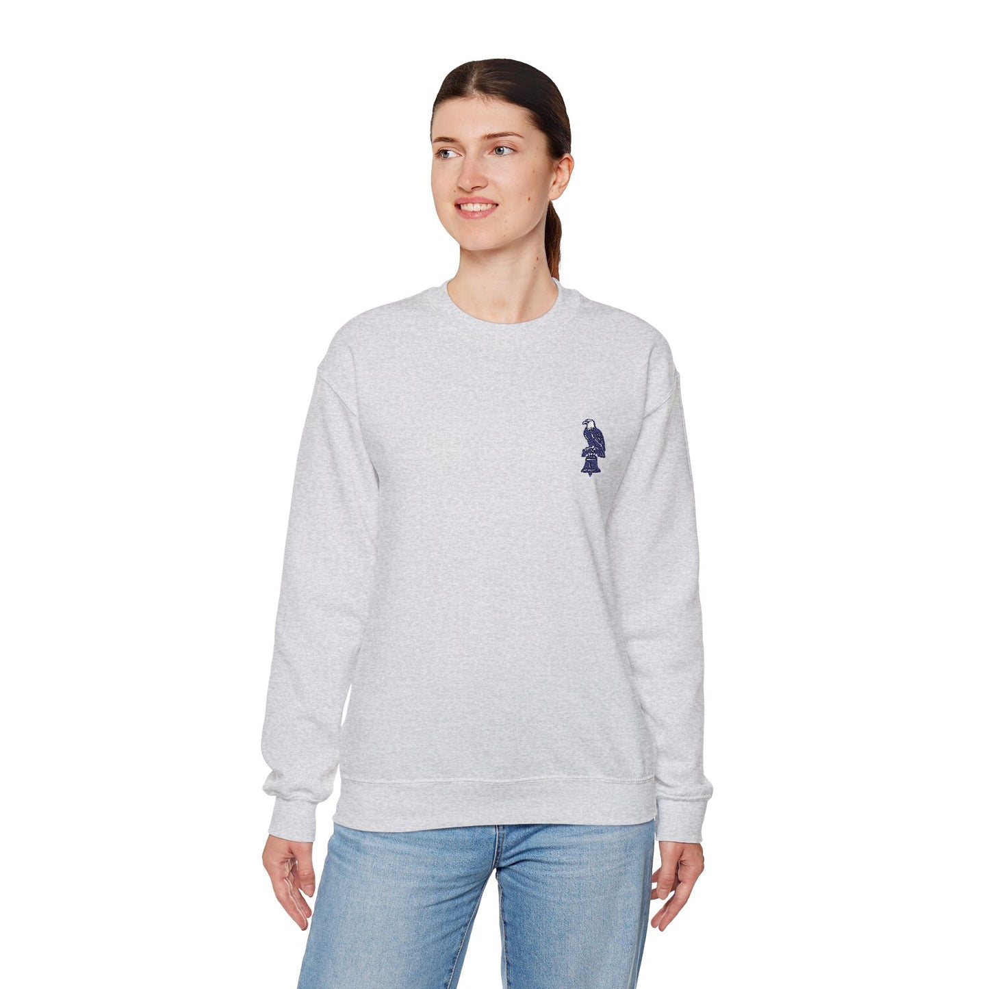 Eagle on Liberty Bell Embroidered Sweatshirt