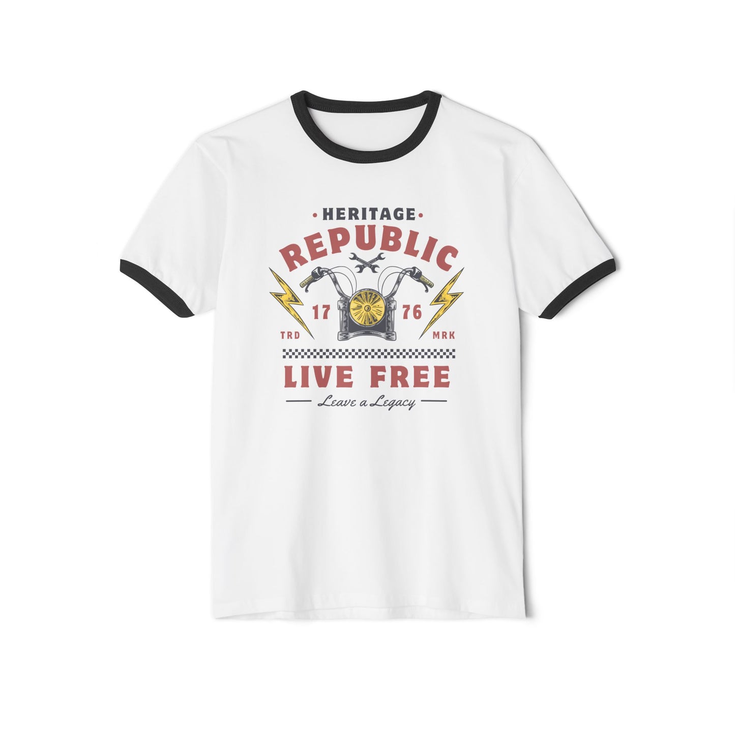 Heritage Republic Retro Moto Ringer Tee