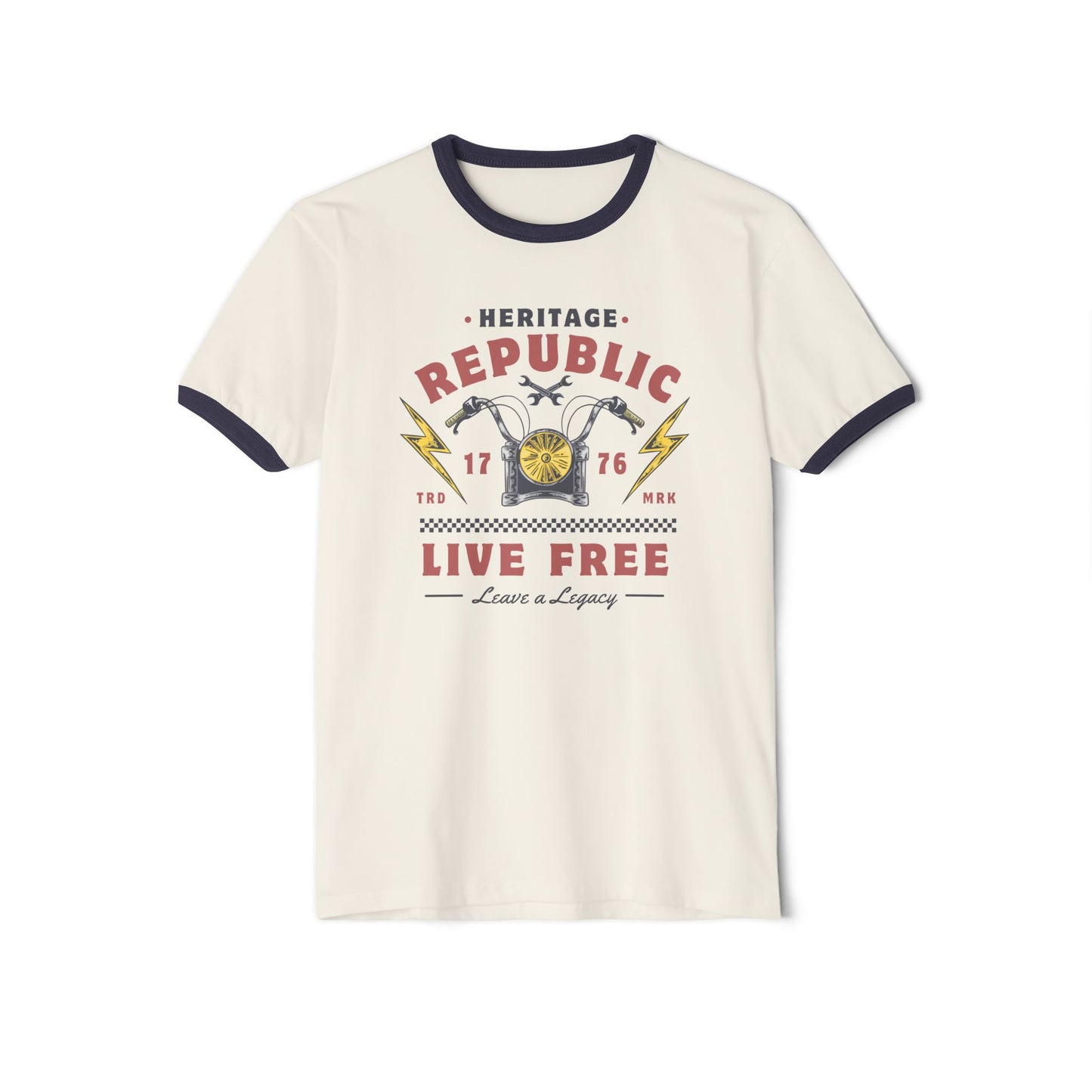 Heritage Republic Retro Moto Ringer Tee