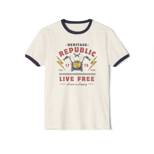 Heritage Republic Retro Moto Ringer Tee