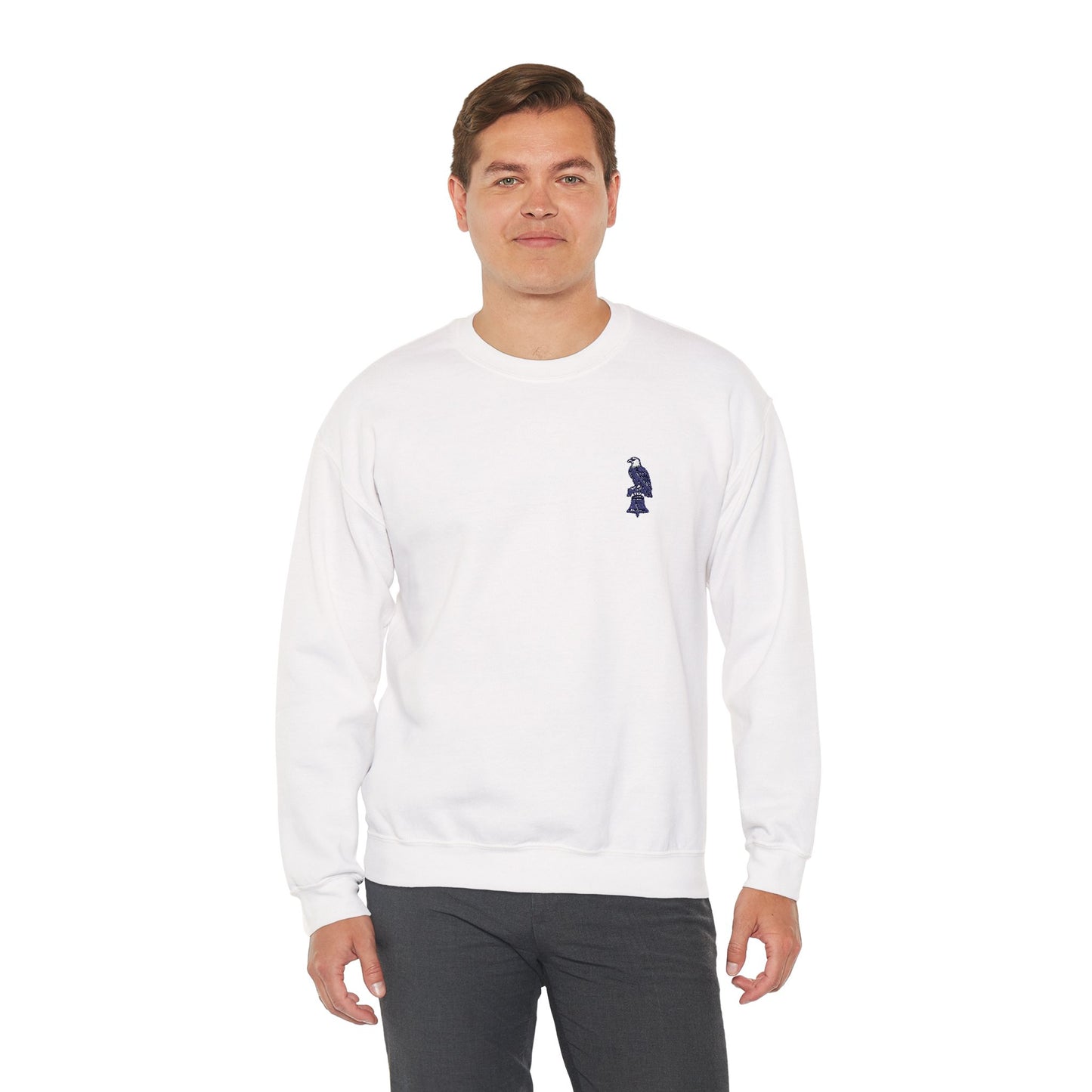 Eagle on Liberty Bell Embroidered Sweatshirt