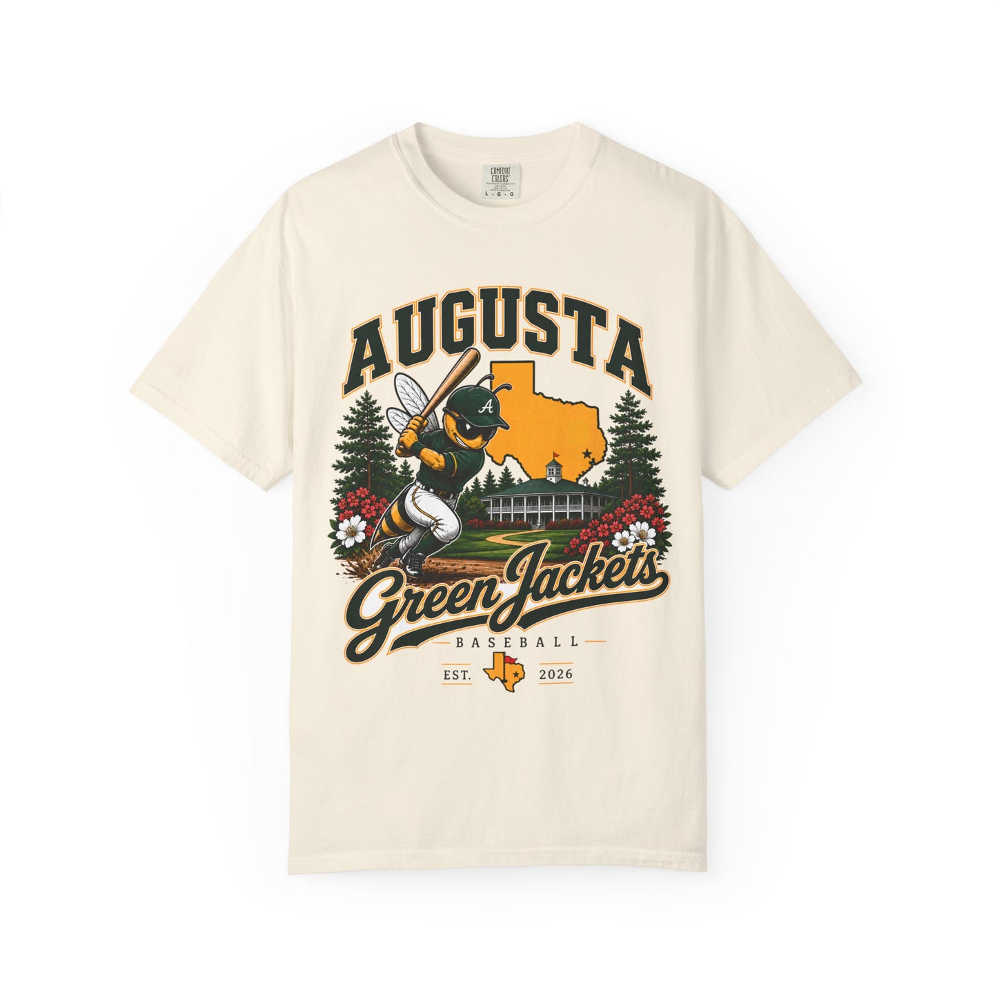 Augusta Green Jackets Baseball T-Shirt — Vintage Team Logo Tee